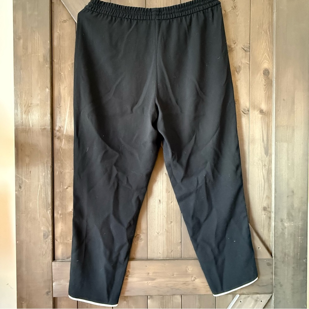 BCBGMaxAzria Black Jogger Pants with White Side Stripes - Picture 2 of 9